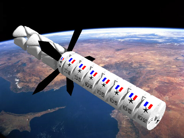 Fully Loaded Asterie in Low Earth Orbit